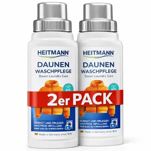 Daunenwaschmittel HEITMANN Daunen Wäsche, 250ml, 2er Pack