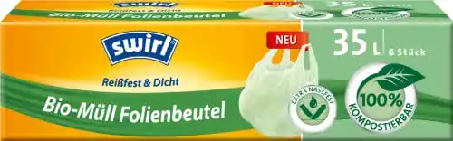 Kompostierbare Müllbeutel Swirl Bio-Müll-Folienbeute, 35 Liter