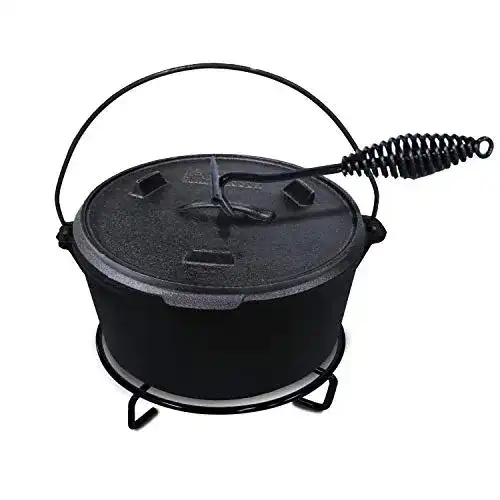 Dutch Oven ohne Füße ACTIVA BBQ Dutch Oven Topf ca. 6 Liter