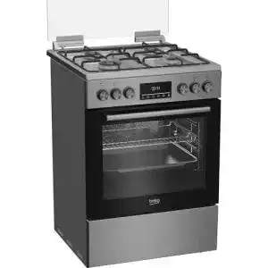 Standherd 60 cm Beko Standherd mit Gas Kochfeld 60cm Edelstahl