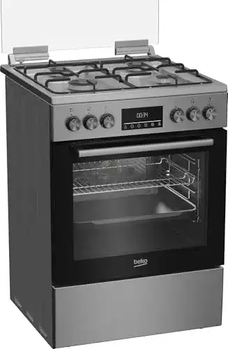 Die beste Standherd 60 cm Beko Standherd mit Gas Kochfeld 60cm Edelstahl 2026 Test Bestseller Standherd 60 cm Beko Standherd mit Gas Kochfeld 60cm Edelstahl