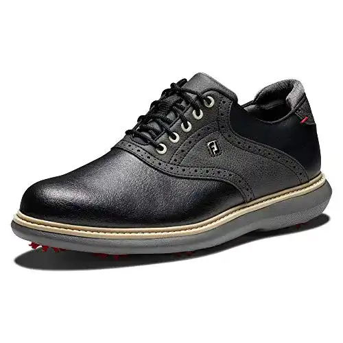 Golfschuh Herren FootJoy Herren Fj Traditionen, Schwarz