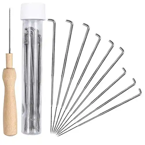 Filznadeln NATUCE 30PCS 3 Größen + 1PCS Holzgriff