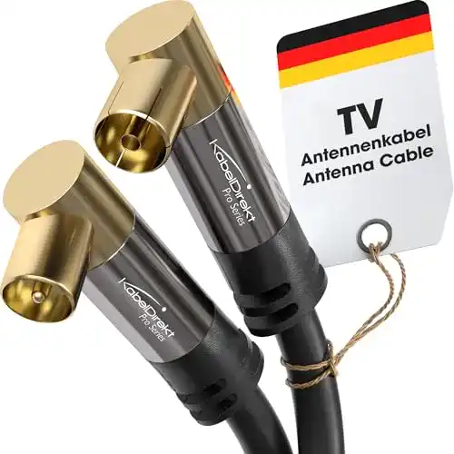 Antennenkabel (10 m) KabelDirekt Antennenkabel 90° gewinkelt