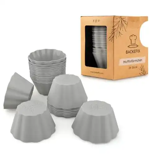 Muffinform Backefix wiederverwendbare Muffinförmchen 24 Set