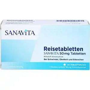 Reisetabletten REISETABLETTEN Sanavita 50 mg Tabletten 20 St