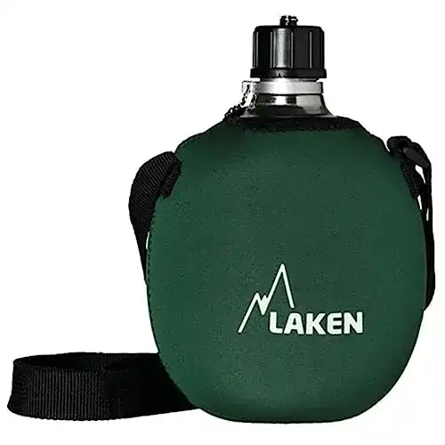Alu-Trinkflasche Laken Alu-Feldflasche Clasica mit Neopren Cover