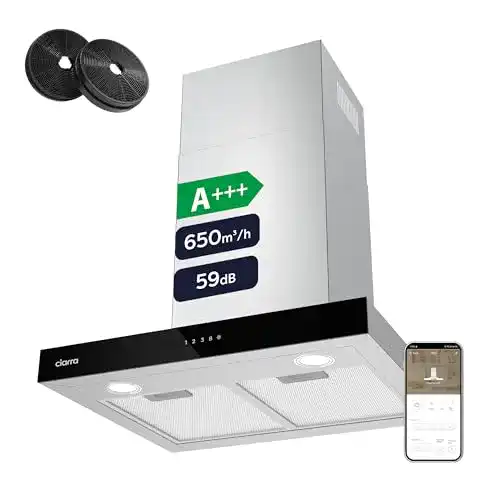 Dunstabzugshaube Umluft mit Aktivkohlefilter 60 cm CIARRA