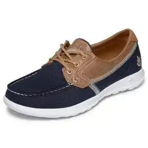Bootsschuhe Damen Skechers Go Walk Lite Coral, Navy