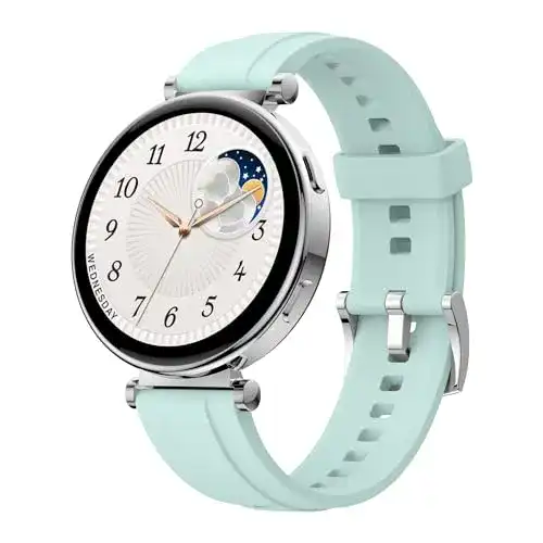 Smartwatch (rund) Loddery Smartwatch, Fitnessuhr mit 1,3″