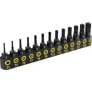 Torx-Bits LEXIVON Torx Tamper Resistant (TR) Bit Set, Premium S2