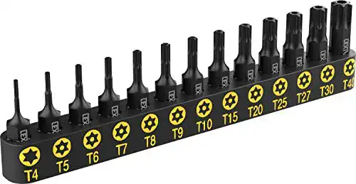 Torx-Bits LEXIVON Torx Tamper Resistant (TR) Bit Set, Premium S2