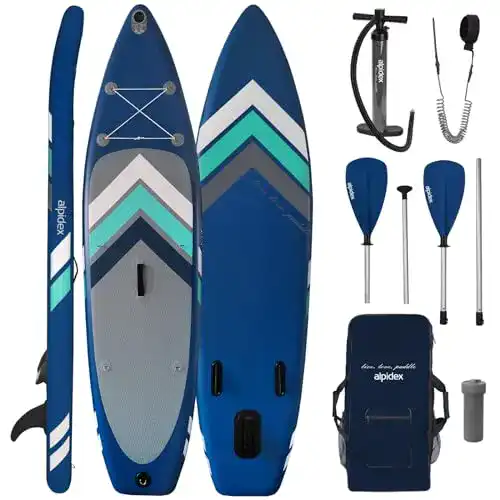 SUP-Board ALPIDEX Stand Up Paddle Set SUP 305 x 76 x 15 cm