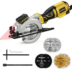 Handkreissäge Enventor Mini Kreissäge, 705W mit 6 Sägeblättern