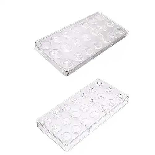 Pralinenform Ritte 3D Schokoladenform, 2 Stück Backform