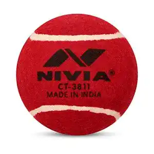 Cricket-Ball Nivia schwere Tennis Ball Cricket Ball (6 Stück), rot
