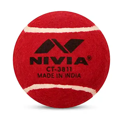 Cricket-Ball Nivia schwere Tennis Ball Cricket Ball (6 Stück), rot