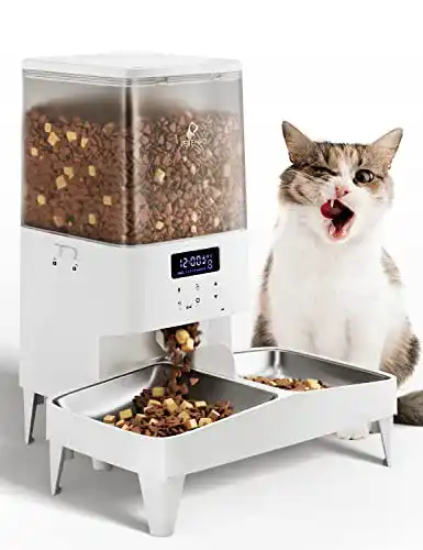 Futterautomat für 2 Katzen PETEMPO Futterautomat, 5L