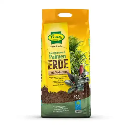Palmenerde frux ® Bio Grünpflanzen- & mit Naturton – 18 Liter