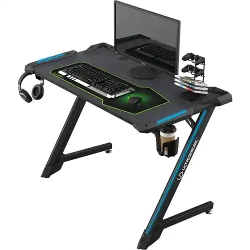Ultradesk ULTRADESK Space V2 mit XL-Mauspad, LED-RGB