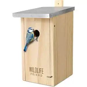 Nistkasten WILDLIFE FRIEND I mit Metalldach nach NABU Massivholz