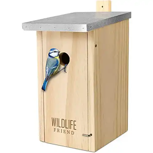 Nistkasten WILDLIFE FRIEND I mit Metalldach nach NABU Massivholz