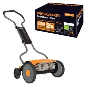 Spindelmäher Fiskars , Rasenmäher, Schnittbreite: 43 cm, StaySharp