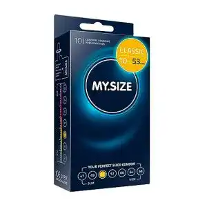 Kondom MY.SIZE Größe 3, 53 mm, Standardpackung, 10 Stück