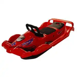 Lenkbob AlpenGaudi Unisex Doublerace Rot Doppelsitzer Schlitten