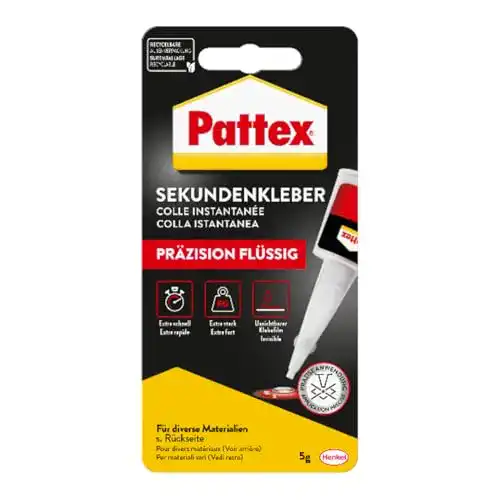 Pattex-Kleber Pattex Sekundenkleber Präzision, 5 g Flasche