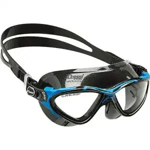 Schwimmbrille Cressi Swim Planet Clear, Helles Glas n, Schwarz/Blau