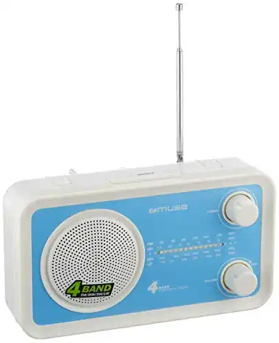 Weltempfänger Muse M-05BL Küchenradio, FM, MW, LW, KW