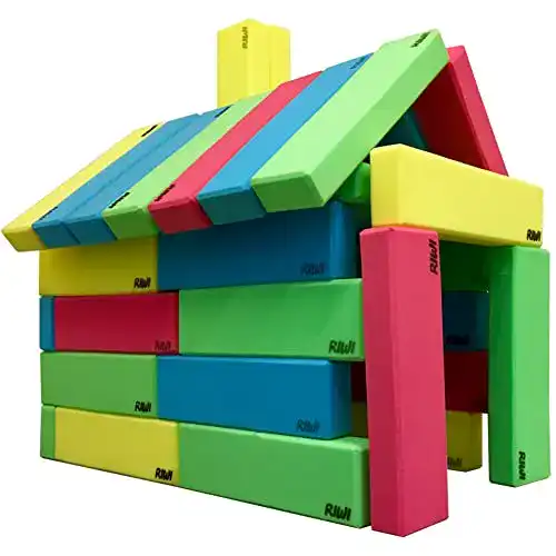 Softbausteine RIWI 24er Bausteinset | XXL Schaumstoff Bausteine