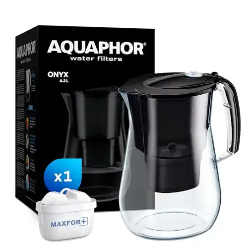 Wasserfilter AQUAPHOR B218 Onyx schwarz inkl. 1 MAXFOR+
