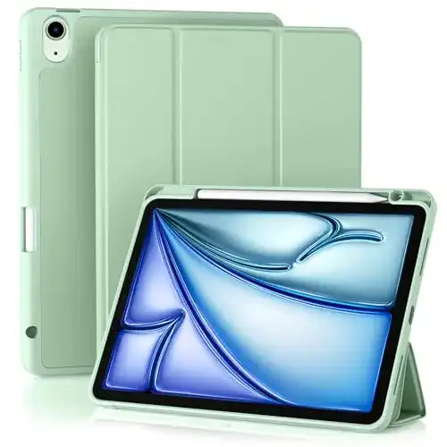 iPad-Air-4-Hülle Maledan PU Leder Soft TPU Rückseite Folio Case