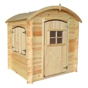 Spielhaus Holz TIMBELA Kinderspielhaus aus Holz OHNE BÖDEN