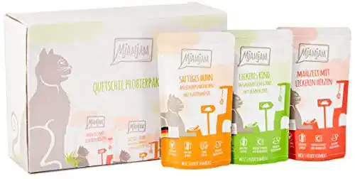 Katzenfutter mit hohem Fleischanteil MjAMjAM – Mixpaket 1, 12er