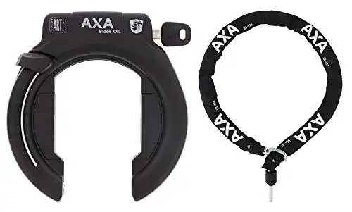 Rahmenschloss mit Kette .AXA Block XXL Fahrrad Ringschloss