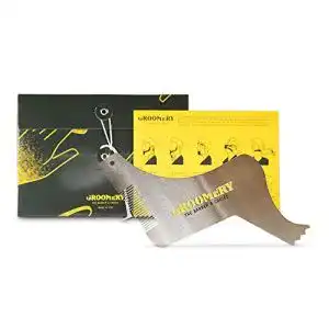 Bartschablone oxoxo Groomery 6-in-1 Edelstahl / Rasiervorlage