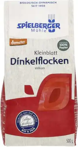 Dinkelflocken Spielberger Bio Kleinblatt, demeter 6 x 500 g