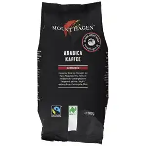 Bio-Kaffee Mount Hagen Röstkaffee gemahlen FairTrade, 500 g