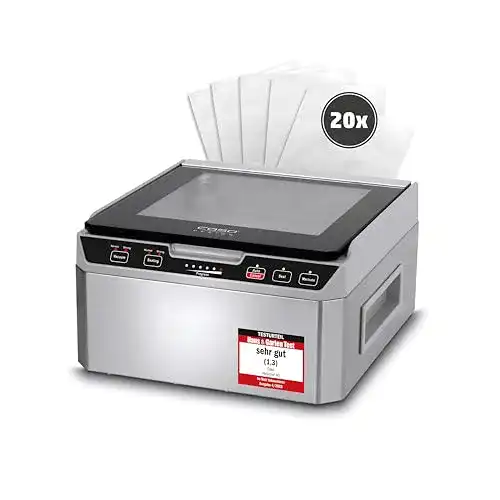 Kammer-Vakuumierer Caso VacuChef 40 aus Edelstahl, 3L