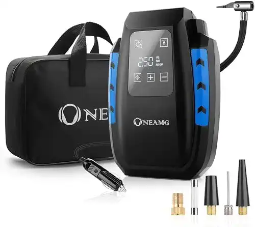 12V-Kompressor OneAmg mit Touchscreen-Inflator