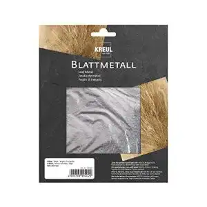 Blattsilber KREUL 99402 Blattmetall Silber, 14 x 14 cm, 6 Blatt