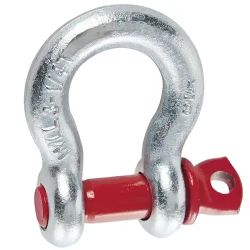 Schäkel Provence Outillage 01642, 3,2 Tonnen, silber/rot