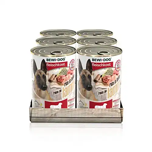 Bewi-Dog-Hundefutter Bewi Dog Fleischkost reich an Lamm [800 g] Dose