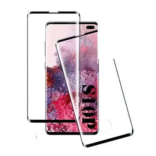 Samsung-Galaxy-S10-Plus-Panzerglas HUILAI, 2 Stück, HD Clear