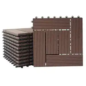 Terrassendielen Mendler WPC Bodenfliese Rhone, Holzoptik 11x