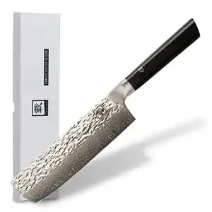 Zayiko-Damastmesser zayiko Kuo Damastmesser Santoku Messer