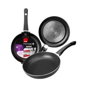 Pfanne 22 cm IBILI Bratpfanne Inducta 22 cm, Aluminium, schwarz